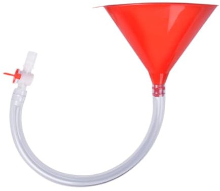 MagiDeal Beer Funnel with Valve Convenient Portable Beer Bong Funnel and Tube Multipurpose Leakproof Drink Funnels with Tube for Party Festivals Carnivals Vacation, Sinle Tube
