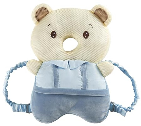 Baby Kopfschutz Rucksack, Einstellbar Niedlich Tier Kopfschutz Rucksack, Sicherheitskissen | Weiche Kissenunterstützung mit Geschirr für Balance Training und Baby Fall Sicherheit