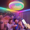 Ventilatore da soffitto senza pale con luce LED RGB, motore DC silenzioso 20 W, telecomando, 6 velocità, LED 40 W dimmerabile, modalità estate/inverno, ideale per bambini, camera da letto, camera