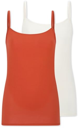 Schiesser Damen 2 Pack Spaghettitop Unterhemd - Modal Essentials
