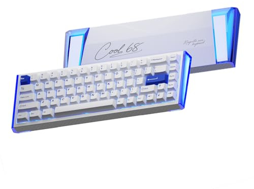 DAREU COOL68 Tastiera da Gioco Trigger Rapid 8000 Hz, Precisione RT 0,01 mm, 65% Cablata con Interruttori magnetici ad effetto Hall Switches, Hot Swap, Gasket, 20 Modalità RGB, attivazione regolabile