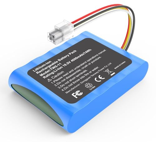 ASUNCELL 4000mAh 18.5V Li-ion Ersatz Akku für Gardena Sileno R100Li/ R130Li/ R160Li, Für Sileno City+/Plus/Life(Baujahr 2018), Für Husqvarna Automower Akku 310, 315, 315X, 584 82 28-01, 584 82 28-02