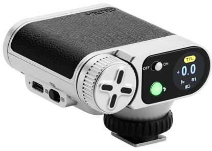 VILTROX Vintage Z1 Pro TTL Retro On-Camera Flash with Touch Display, 24Ws 1s Recycle GN12 CCT 6000K±200K Mini Flash for Portable Photography Lighting (for Nikon)