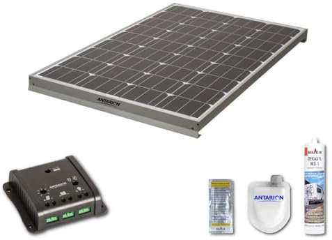 PAN110W - KIT Panneau Solaire pour Camping Car 110W ANTARION + RÉGULATEUR PWM