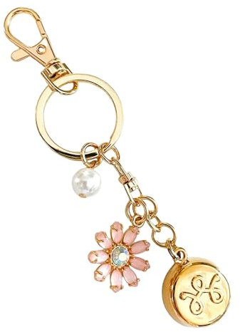 invisawear Smart Jewelry - Personal Safety Device - Gold Flower Keychain