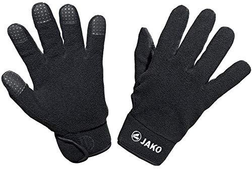 JAKO Feldspielerhandschuhe Fleece, Größe:7, Farbe:schwarz