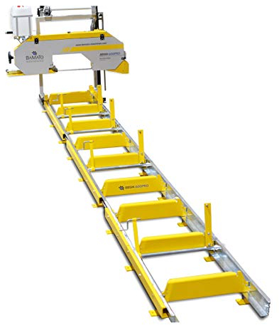 BAMATO Blockbandsäge BBSW-600PRO | 6,9m Rollbahn | Elektromotor 400V | 5,5 kW Motorleistung | MADE IN EUROPA | präzisionsgeführtes Sägeaggregat | Exzenterspannsystem