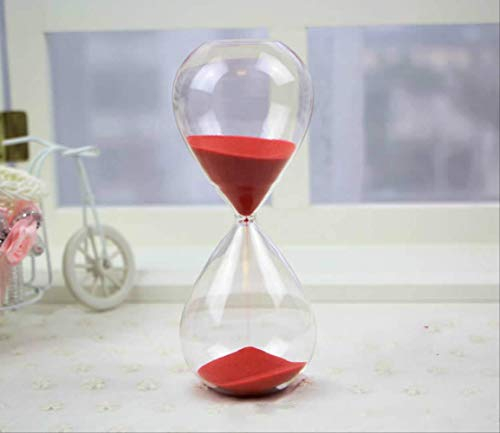 60 Minutes Sablier Minuterie De Sable Pour Cuisine École Moderne Heure Verre Sablier Sable Horloge Thé Minuteries Décor À La Maison 60 minutes rouge