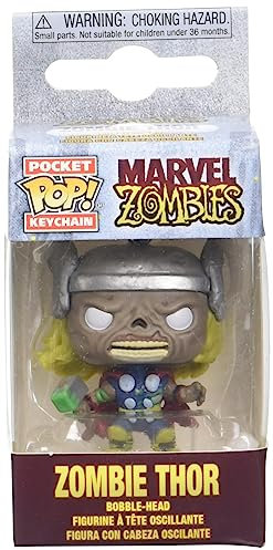 Funko Pop! Keychain: Marvel Zombies - Thor - Mini-Figurine en Vinyle à Collectionner Porte-clés Fantaisie - Cadeau de Noël - Idée de Cadeau - Produits Officiels - Comic Books Fans - Mini-Figurine