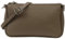 SH Leder Echtleder Schultertasche Umhängetasche Handtaschen Clutch kleine Tasche Abendtasche 23x13cm Jennie G323 (Dunkeltaupe)
