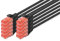 DIGITUS LAN Kabel Cat 6-0,5m - 10 Stück - RJ45 Netzwerkkabel - UTP Ungeschirmt - Kompatibel zu Cat-6A & Cat-5e - Schwarz