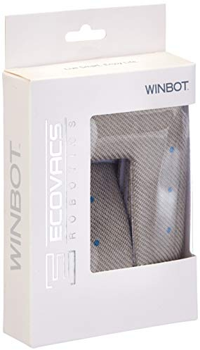 ECOVACS W-CC2B Chiffons de Nettoyage (2 pièces) pour Robot de Nettoyage de vitres WINBOT X (2020), équipement d'origine, Gris