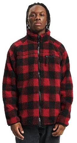 Brandit Teddyfleece Jacket, Farbe: red/black, Größe: 3XL