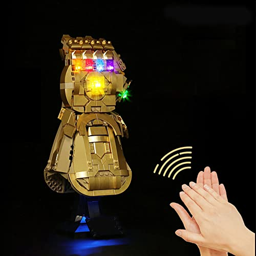 LED Licht-Kit für Lego 76191 Infinity Gauntlet, USB Anschluss Beleuchtungsset Kompatibel mit Lego 76191 (nur Lichter, keine Lego Modelle)
