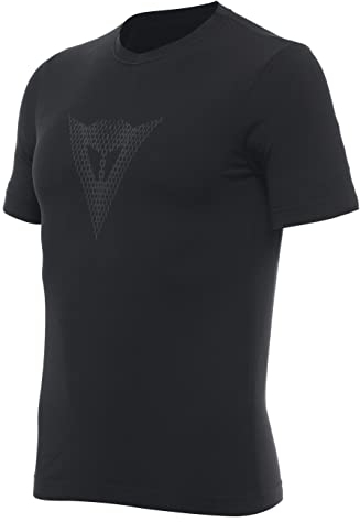 Dainese Quick Dry tee, Camiseta Secado Rapido Moto, Hombre, Negro, L