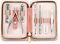 MR.GREEN 7 Piece Stainless Steel Nail Clipper Set with PU Leather Case Manicure and Pedicure Tools for Outdoor and Home Nail Care Tools