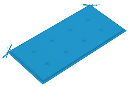 WIFESE Gartenbank-Auflage Blau 100x50x3 cm Sitzkissen Bank Bankauflage Kissen Outdoor Bierbankauflagen Sitzpolster Bank Sitzauflagen FüR BäNke Bankkissen Eckbank Auflagen