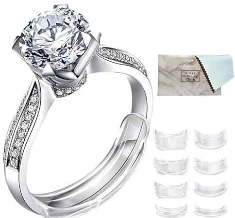 Ringgrößenversteller für lose Ringe, Ringverkleinerer, Ring kleiner machen, Unsichtbar, passend für alle Ringe, in verschiedene Größen