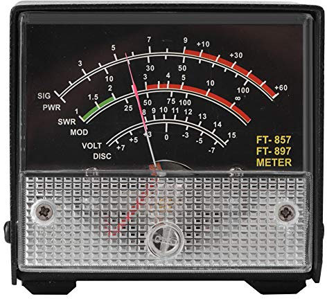 Display Cb Swr Meter 13×10×8 External S Meter Swr Power Meter Receive Display Meters for Ft-857 Ft-897