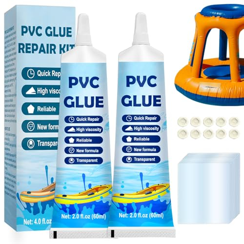 kintsukuroi 120ml Flickzeug Luftmatratze, Transparentes Pool Reparaturset, Pool Flicken PVC Reparaturset, für PVC-Aufblasbares Spielzeug, Schlauchboot, PVC-Schwimmbad, Schnelle Reparatur