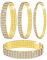 Kucheed 4 Stück Stretch Armbänder mit Strasssteinen, Twinkle Diamant Tennis Armreif, Bling Stapelbares Brautarmband aus Kristall, Glänzendes Hochzeits Party Armband für Frauen