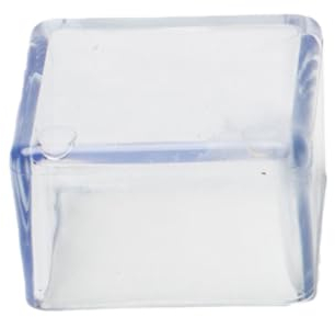 Wambere 8 Stück Quadrat Stuhlbeinkappen,Quadratisch Kunststoffstopfen,Schutzkappen für Stuhlbeine,Boden rutschfeste,Verdickte Stuhlbeinabdeckungen,für Schutz von Böden,Transparent,50x50mm