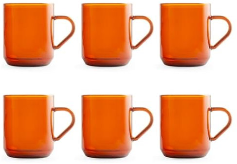 H&h Set of 6 Modern Amber CC300 Mug