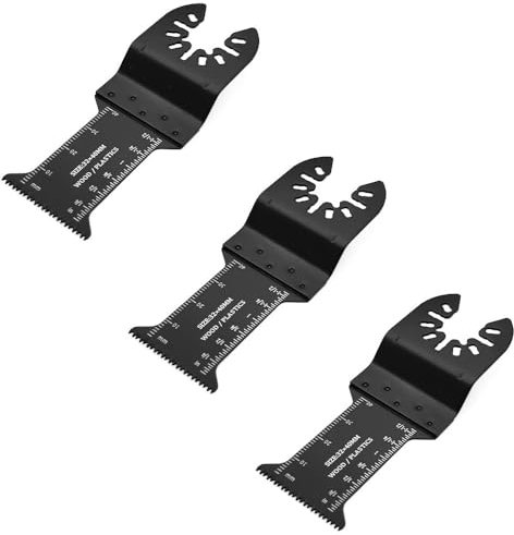 NOOMIEQCF Premium Heavy-Duty Oscillating Saw Blades Durable Carbide Multi-Tool Blades for Cutting Metal, Wood, Nails, Bolts, and Screws 3Pack