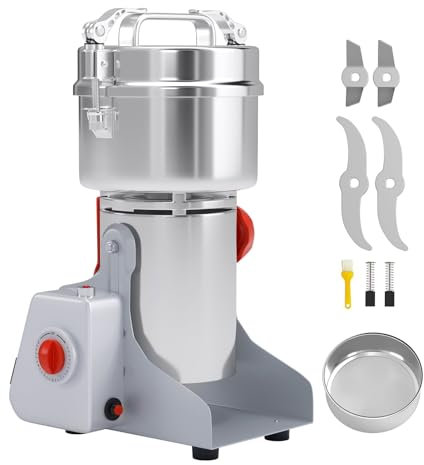 Grain Grinder Electric Mill 700G 1800W Food Grinding Machine High-Speed Pulverizer for Dry Coffee Nut Cereal Flour Corn Seeds Seasonings Wheat Condiment