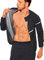 NINGMI Sauna Suit for Men Sweat Jackets Long Sleeve Zipper Sauna Shirt Gym Workout Exercise Body Shaper Fitness Sweat Top