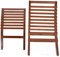 SUNFECILI Holzstuhl, Dunkelbraun, Stilvoll, Klappbar, Ergonomisch, Hohe Rückenlehne, Stabile Unterstützung, Holz-Loungesessel für Outdoor, Camping, Garten, Terrasse