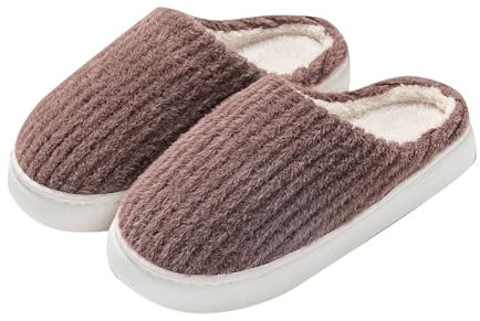 Damen Lammfell-Hausschuhe 𝖴gg Hausschuhe Damen Halloween Weihnachtspantoffeln Urlaubspantoffeln Hausschuhe Slipper für Frauen Flauschige Hausschuhe für Hausschuhe Damen Lammfell (Coffee, 44)