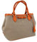 Prada Damen Beige Stoff Schultertasche 1BA172 UCW F0Y6F