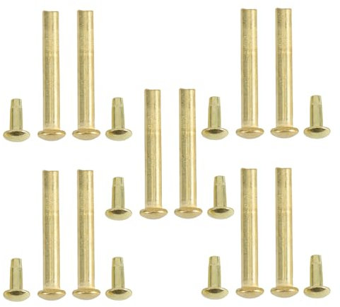 Alipis 10 Set Accessori per ventole per Unghie perni rivettati Rivetti Accessori per ventaglio Accessori per Riparazione ventaglio Fan Accessorio per Albero del Ventilatore Manuale Golden