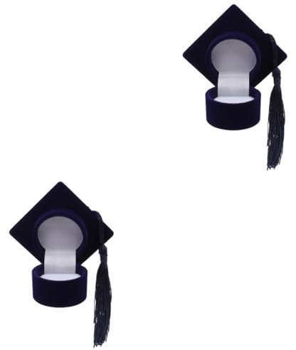 CALLARON 2stücke Flocking Box Für Hochzeit Kompakte Schmuckaufbewahrung Für Ringe Halsketten Und Ohrringe Stilvolles Für Verlobung Und Besondere Anlässe Langlebig Und Schützend