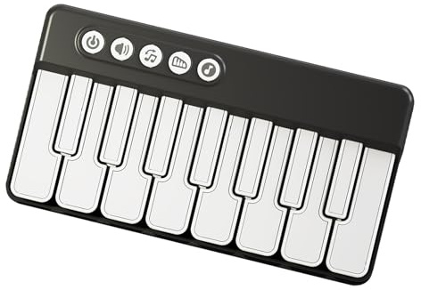 Teclado musical para niños, teclado electrónico de música portátil, actividades de aprendizaje para el hogar, instrumento iluminado para niños y niñas a partir de 3 años