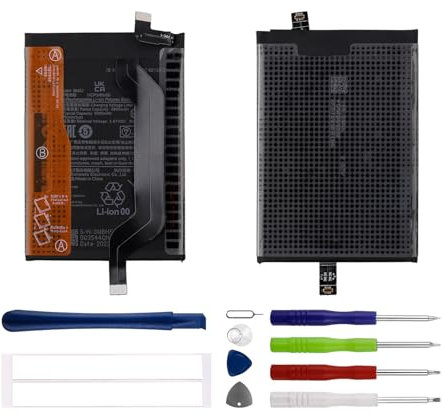 Duotipa Batería de Repuesto BM57, 4900 mAh, Compatible con Redmi Note 10 Pro/Poco X3 GT con Kit de Herramientas de reparación