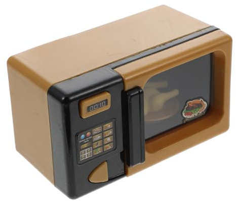 NAMOARLY Educational Mini Microwave Oven Toy Children's Microwave Oven Playset Plastic Material Random Color