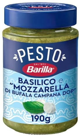 Pesto mit Basilikum und Mozzarella 190g - Barilla