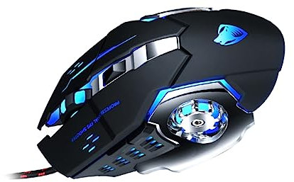 DIYEAH Souris Filaire USB pour Ordinateur Souris Gaming Ergonomique Noire Connexion Plug and Play pour Pc Bureau Portable Confortable