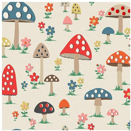G&B Cath Kidston Mushrooms Multi Wallpaper