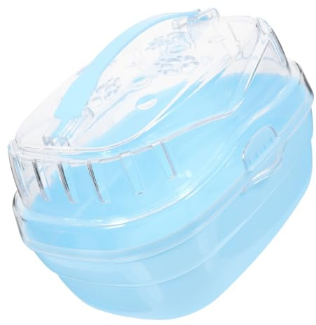 BESTonZON Tragbarer Hamsterkäfig Aus Robustem Pp-Material Kompakter Reisekäfig Für Kleine Haustiere Wie Hamster Mäuse Und Frettchen Praktische Transportbox Für Draußen