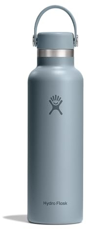 Hydro Flask – Standard Flex Cap 621 ml (21 oz) Bottle | Edelstahl, auslaufsicher, passend für Getränkehalter – Kalt 24 Std., heiß 12 Std. – Shale Gray