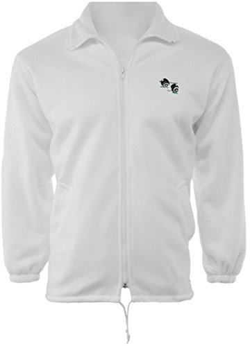 MyShoeStore Unisex Bowling Clothing Waterproof Jacket and Trousers Set with Fleece Lining, Full Zip Pockets, Detachable Hood for Lawn Bowls Club, White, M