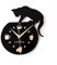 WINOMO Stille Cartoon Wanduhr Nette Klettern Katze für Trinken Kaffee Uhr Wand Dekoration Tasse Kaffee Uhr