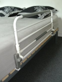 Sponda Letto Universale Pieghevole Ribaltabile in Acciaio 90 cm
