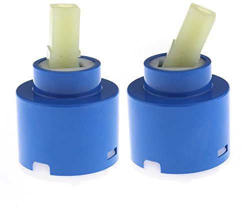 SING F LTD Lot de 2 cartouches de disque en céramique de 40 mm pour robinet mitigeur de salle de bain