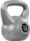 MOVIT Kettlebell BASIC GREY, Kugelhantel mit Bodenschonender Kunststoffhülle, 1 bis 20 kg, Schadstoffgeprüft, 12 kg