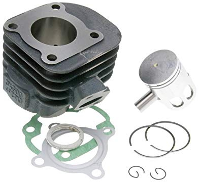 Zylinder schräg Set 2-Takt 50 ccm Ersatzteil für/kompatibel mit Sachs Kreidler China Scooter ATU Keeway CPI