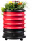 WORMbox | Lombricomposteur 4 Plateaux Rouge + Jardinière | 64 litres | Compostez Vos déchets organiques, Les vers de Terre/lombrics produisent du lombricompost